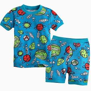 NEW Vaenait Baby Toddler Kids Girl Boy Short Sleeve Sleepwear Set 