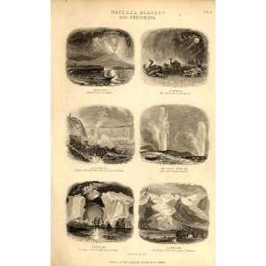  Natural Scenery 1866 Old Prints Natural History