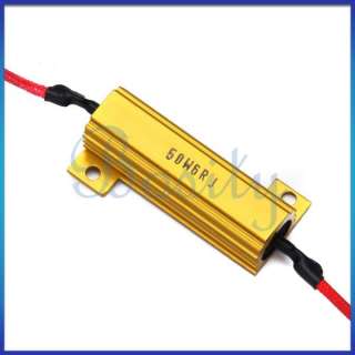 4x LED CAR SIGNAL LIGHT Load Resistor Fix Kit(6OHM 50W)  