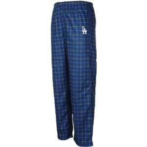  L.A. Dodgers Youth Plaid Pajama Pants   Royal Blue: Sports 