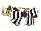 Betsey Johnson Jewelry Yacht Club Big Stripe Bow Stretch Bracelet
