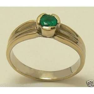  Lovely Colombian Emerald Ring .40 Cts 