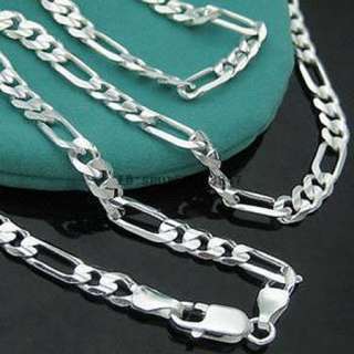 925Sterling Silver Childrens Mens Chains Necklace 4MM 16 18 20 22 