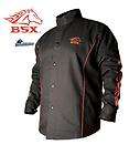   Stallion 3X Large Bsx Bx9C 3 Black W/ Red Flames Cotton Welding Jacket