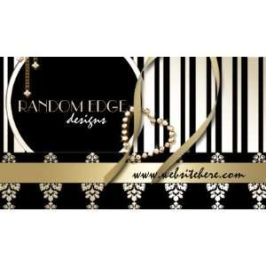    Gold and Black Foil Designer Business Cards