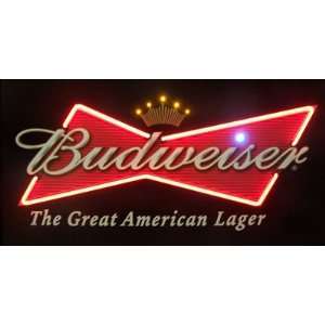 Budweiser Bowtie LED and Neon Sign:  Sports & Outdoors