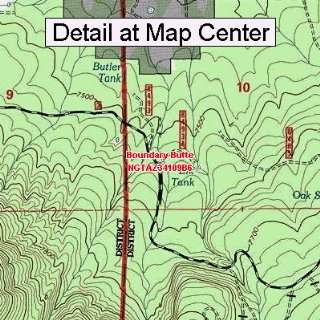  USGS Topographic Quadrangle Map   Boundary Butte, Arizona 