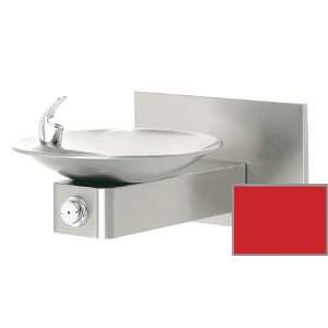 : Haws 1001BP RED Red Barrier Free, Stainless Steel Drinking Fountain 