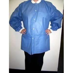   3630 3 Layer Disposable Jackets   Ceil Blue, 10/Pack