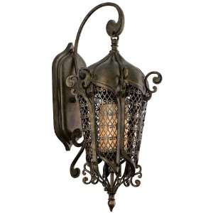 Tangiers Collection 1 Light 22 Tangiers Bronze Outdoor Wall Lantern 