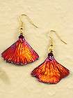 ginkgo earrings gold plated iridescent copper real leaf returns 