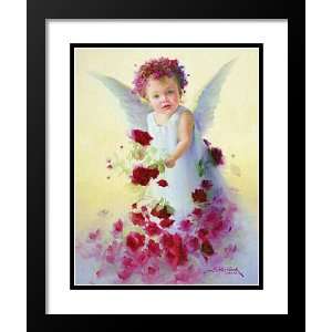 Joyce Birkenstock Framed and Double Matted Print 20x23 Baby Angel VII 