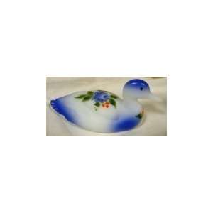  Fenton 3.5 Mallard Duck with Hand Painted Blue Roses: Everything Else