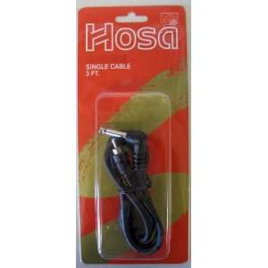    HOSA RCA   RIGHT ANGLE 1/4 PHONE, 3 ft. Molded Cable Electronics