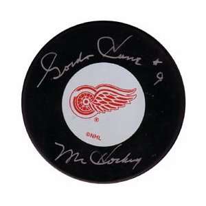    Autographed Gordie Howe Hockey Puck   RMr. R