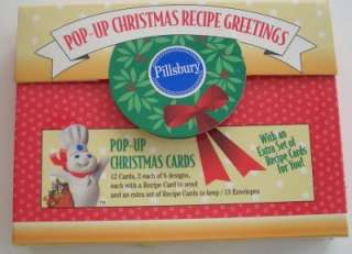 Pillsbury Pop Up Christmas Recipe Greetings Cards  
