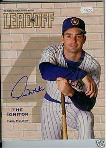 AUTOGRAPHED 1999 PAUL MOLITOR BREWERS YEARBOOK  