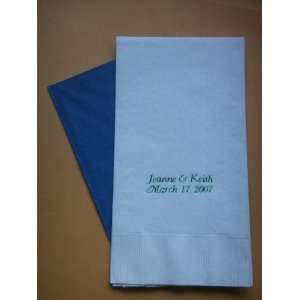   Customized Imprinted Dinner Guest Towel Napkins 