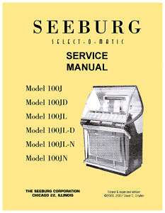 Seeburg 100J 100 J 100JD 100JL Service Repair Manual  