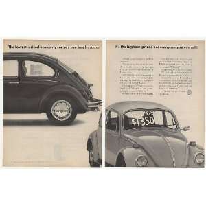  1972 VW Volkswagen Beetle Bug Buy Sell 2 Page Print Ad 