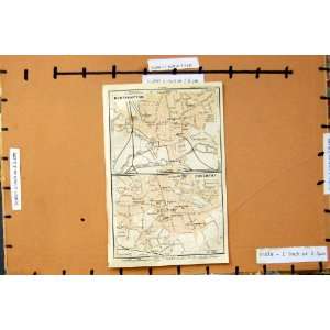   1906 MAP STREET PLAN TOWN NORTHAMPTON COVENTRY ENGLAND