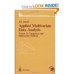  Multivariate Data Analysis Volume II Categorical and Multivariate 