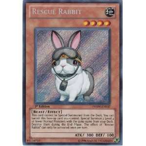   Single Card Rescue Rabbit PHSW EN037 Secret Rare Toys & Games