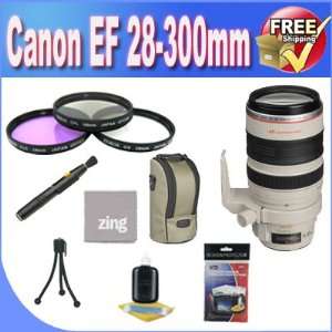  Canon EF 28 300mm f/3.5 5.6L IS USM Lens + 3 Piece Filter 
