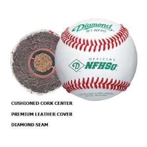  Diamond D1 NFHS Official Leather Baseballs (DOZEN) Sports 