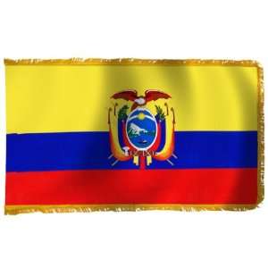  Ecuador Flag (With Seal) 3X5 Foot E Poly PH and FR Patio 