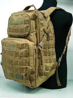 US 3 Day Molle Patrol Assault Backpack Bag Coyote Brown  