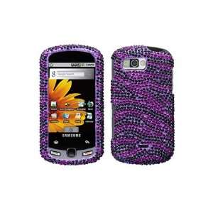  Samsung M900 Moment Full Diamond Graphic Case   Purple 