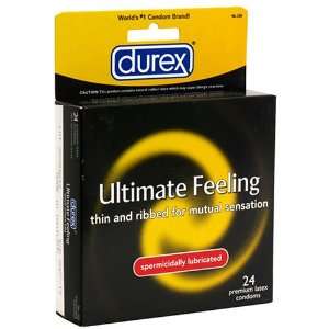 Durex Ultimate Feeling Spermicidally Lubricated Latex Condoms (24 