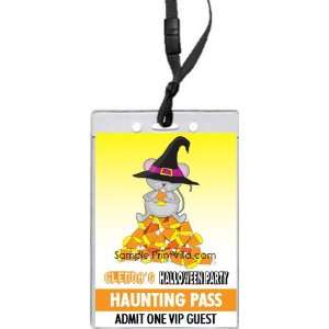    Candy Corn Mouse Halloween VIP Pass Invitation
