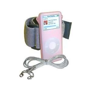  iPod Nano Silicone Skin Case Cover and Armband Light pink 