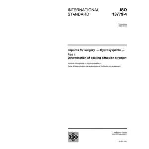  ISO 13779 42002, Implants for surgery   Hydroxyapatite 