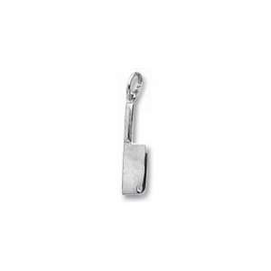 Meat Cleaver Charm   Gold Plated