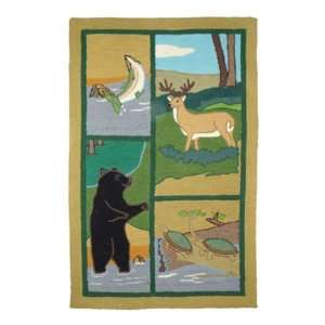   Small Wilderness Rectangular Rug, 33 Inch by 52 Inch