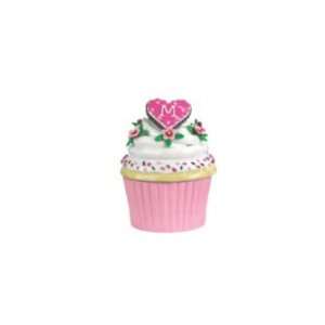  Personalized Initial Cupcake Shaped Trinket Box  M Home 