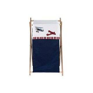  Red, White and Blue Vintage Aviator Airplane Baby Bedding 