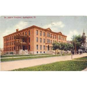  1914 Vintage Postcard   St. Johns Hospital   Springfield 