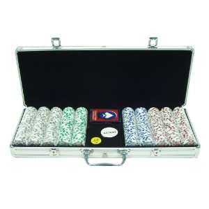  10 1003 5001s   500 11.5g 4 Aces Poker Chip Set w/Aluminum 