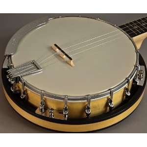   PLECTRUM 4 STRING BANJO w ROLLED BRASS TONE RING Musical Instruments