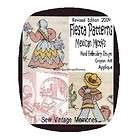 CD Vintage Mexican Fiesta Hand Embroidery Patterns Crayon Art Pillow 