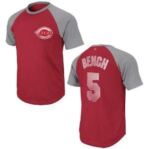 Cincinnati Reds Johnny Bench Legacy of Champions Raglan T Shirt 