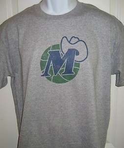 Dallas MAVERICKS 80s Throwback Mavs Logo T Shirt Large  