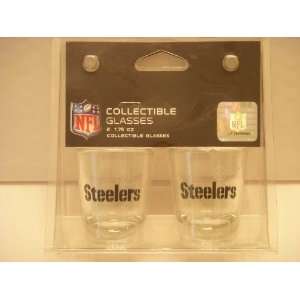  Pittburgh Steelers Collectible Glasses   Set of 2 by 