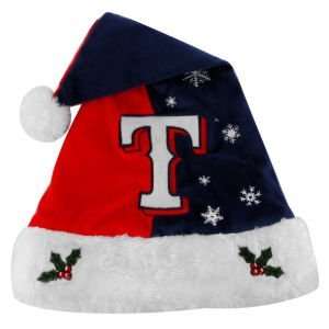 Texas Rangers 2011 Team Logo Santa Hat 