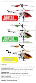 METAL 3 Channel 6020 RC Remote Control Mini Helicopter  