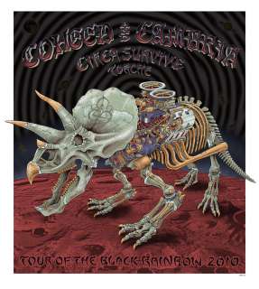 Emek   Coheed and Cambria 2010 Triceratops S/N print  